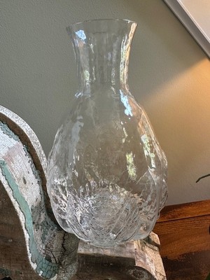 Vintage Orrefors Eden Carafe or Flower Vase Designed by Lars Hellsten