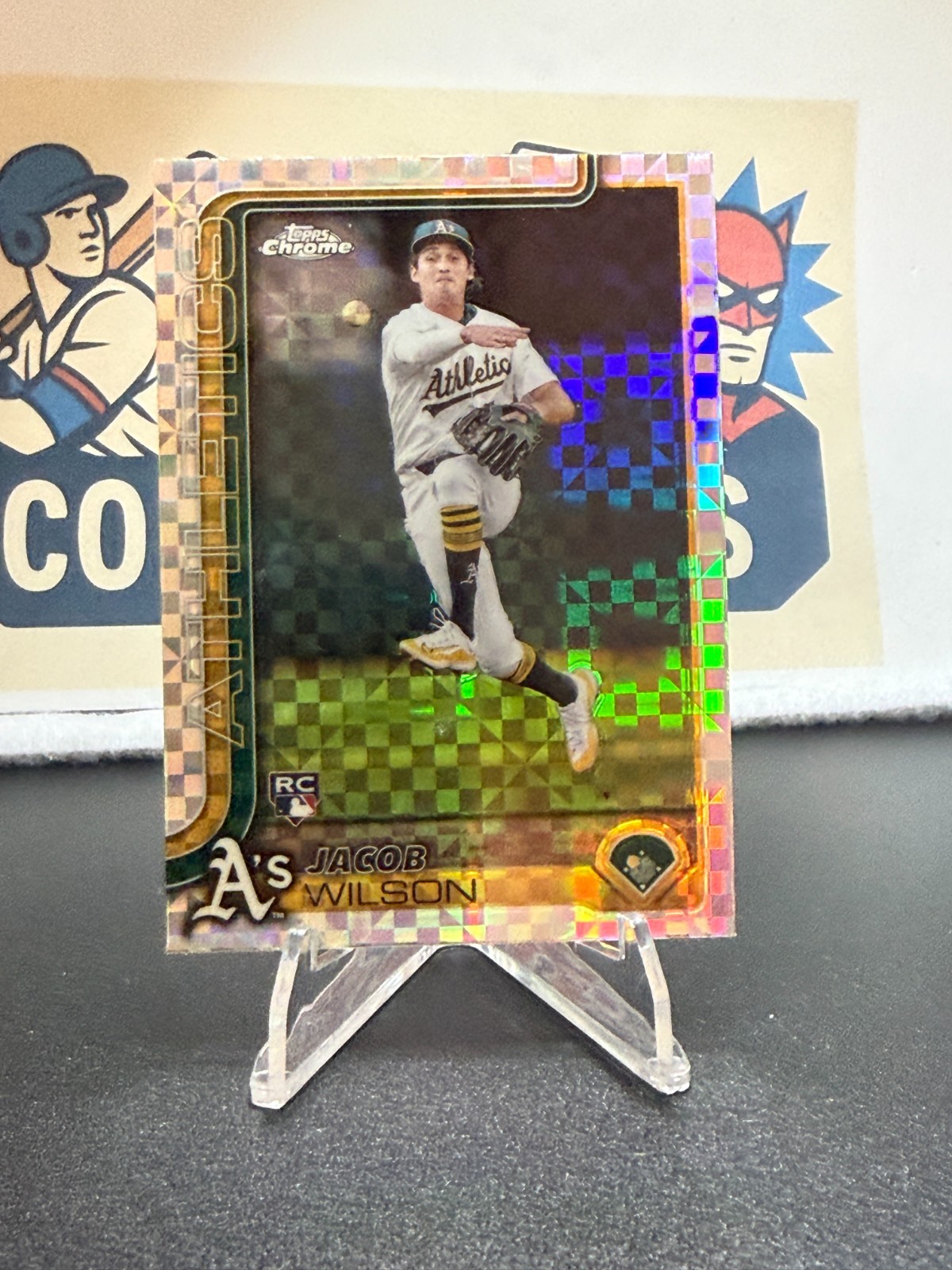 Jacob Wilson | 2025 Topps Chrome -  [X-Fractor] (RC) #96 | Sacramento Athletics