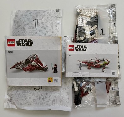 Lego Star Wars 75401 & 75333 Interceptor Starfighter No Minifigs Free Shipping!!