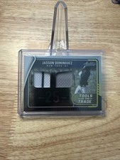JASSON DOMINGUEZ 2022 ABSOLUTE BASEBALL PLAYER USED DUAL RELIC # /199 YANKEES