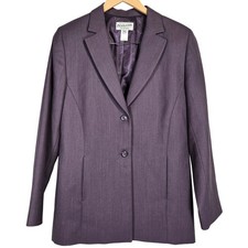 Pendleton Women's Purple 100 Virgin Wool Blazer Jacket Size 10 Business Casual