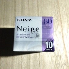 Sony Neige Mini Disc MD 80 Minutes 10 Pack Packs New FS from Japan