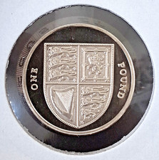 Royal Mint 2009 PROOF Royal Shield Of Arms £1 One Pound Coin
