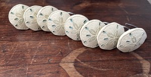 Sand Dollar Shaped Shower Curtain Hooks 8 Nautical Seashore Decor