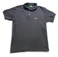 Hugo Boss Flowered Navy Polo Short Sleeve T-Shirt Size Medium