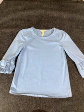 MATILDA JANE 10 BRIGHT SKIES PUFFER Blue TEE Camp MJC Layering