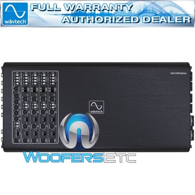 WAVTECH LINK 1400.8 PLUS 8-CHANNEL 1400W RMS COMPONENT SPEAKERS AMPLIFIER NEW
