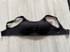 Lululemon Run Times Black Racerback Sports Bra Size 36 DD