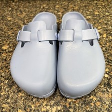 Birkenstock Boston EVA Sky Blue Clogs Size 39