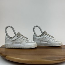 Little Kids Nike Air Force 1 White Low Casual Lace Up Comfort Sneakers Size 11 C