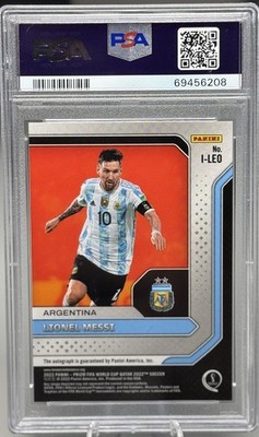 2022 Panini Prizm World Cup Qatar International Ink Lionel Messi