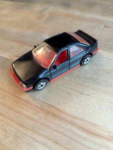 Vintage 90's Hot Wheels Blue Card INTERNATIONAL Peugeot 405 Black