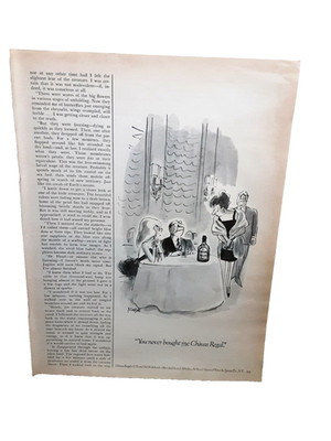 1982 Vintage Chivas Regal Scotch Whiskey Print Ad Cartoon Illustration