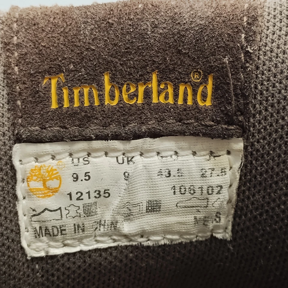 Timberland Ledge Mid Botas de Senderismo para Hombres EE. UU. 9.5 Marrón Negro Impermeable Con Cordones Foto 4 de 4