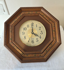 Vintage Homeco Wooden Octagon Quartz Clock Fl...