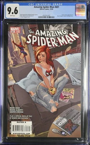 Amazing Spider-Man #601 - CGC 9.6 - Iconic J. Scott Campbell cover -Marvel 2009