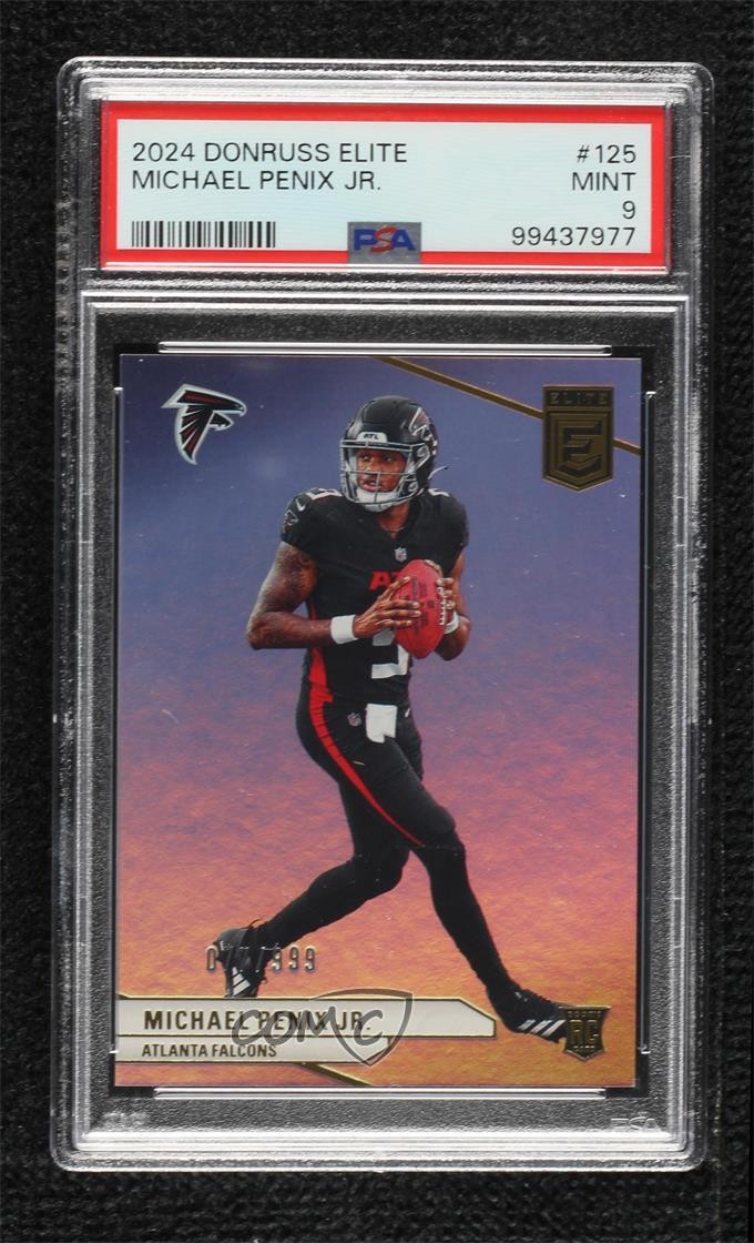 2024 Panini Donruss Elite Rookies /999 Michael Penix Jr PSA 9 MINT Rookie RC g6p
