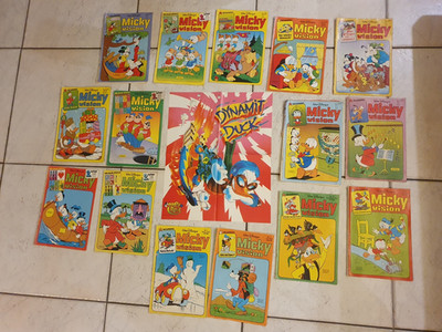 Konvolut 15 Vintage Micky Maus Comics. Deutsch. Ehapa Verlag. Ca. 1970er 1980er.