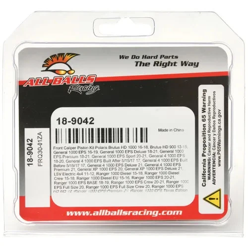 Pistón pinza de freno delantero AB para Polaris Ranger diésel 14-16 Foto 4 de 4