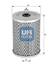 UFI Ölfilter 25.530.01 Filtereinsatz für 123 W460 W123 MERCEDES C123 KLASSE S123