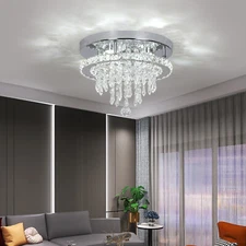 Crystal Pendant Light Ceiling Light Chandelier LED Lamp Bedroom Living Room
