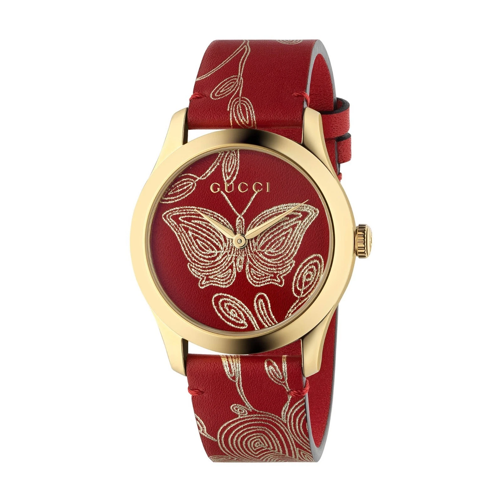 ⭐Montre Gucci 38 mm femme YA 1264054 rouge⭐