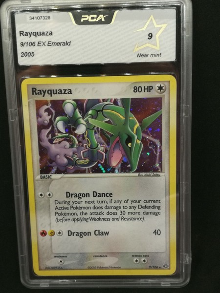 Rayquaza 9 106ex Emerald 05 Graded Pca 9 English Pokemon Card Compassmall Uz