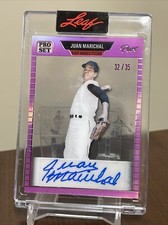 2023 Leaf Pro Set Pure Base Auto 1989 Magenta Spectrum #89-JM1 Juan Marichal /35