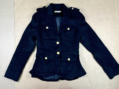 BEULAH Wollmischung Military Jacke beeinflusstes Design Größe Small Damen Blazer - Bild 3 von 13