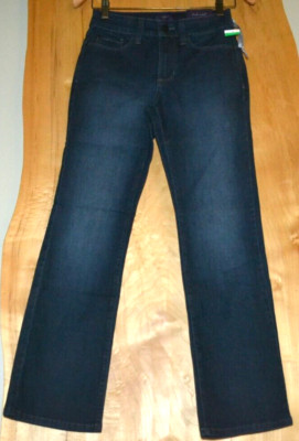 NYDJ Barbara Bootcut Dark Wash Bootcut Petite Jeans Size 0P Women's NWT