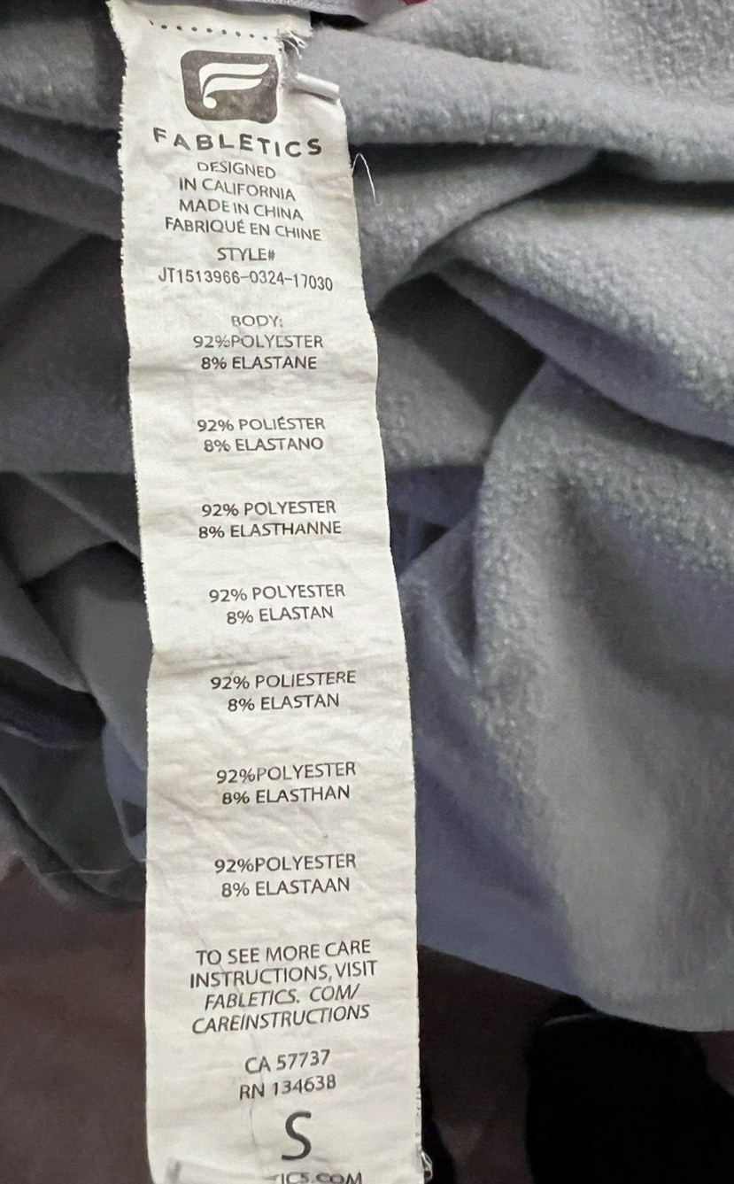 Fabletics  Pullover Top Size Small Gray Cowl Neck… - image 8