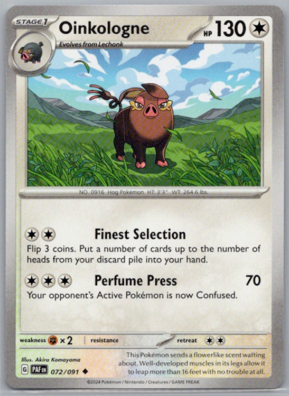 Pokemon - Paldean Fates - 072/091 - Oinkologne - NM/M