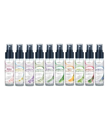 Bio Blumenwasser Hydrosol - Rose, Lavendel Kamille Neroli 10 Optionen 30ml