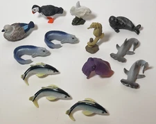 Yowie Lot Seahorse Cuttlefish Puffin Seal Sunfish Lot of 13