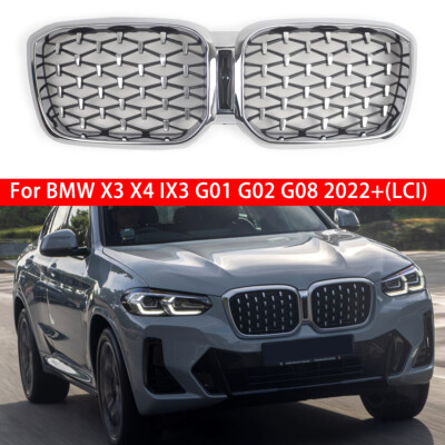 Meteor Style Front Bumper Kidney Grille For BMW X3 X4 G01 G02 G08 2022-2023