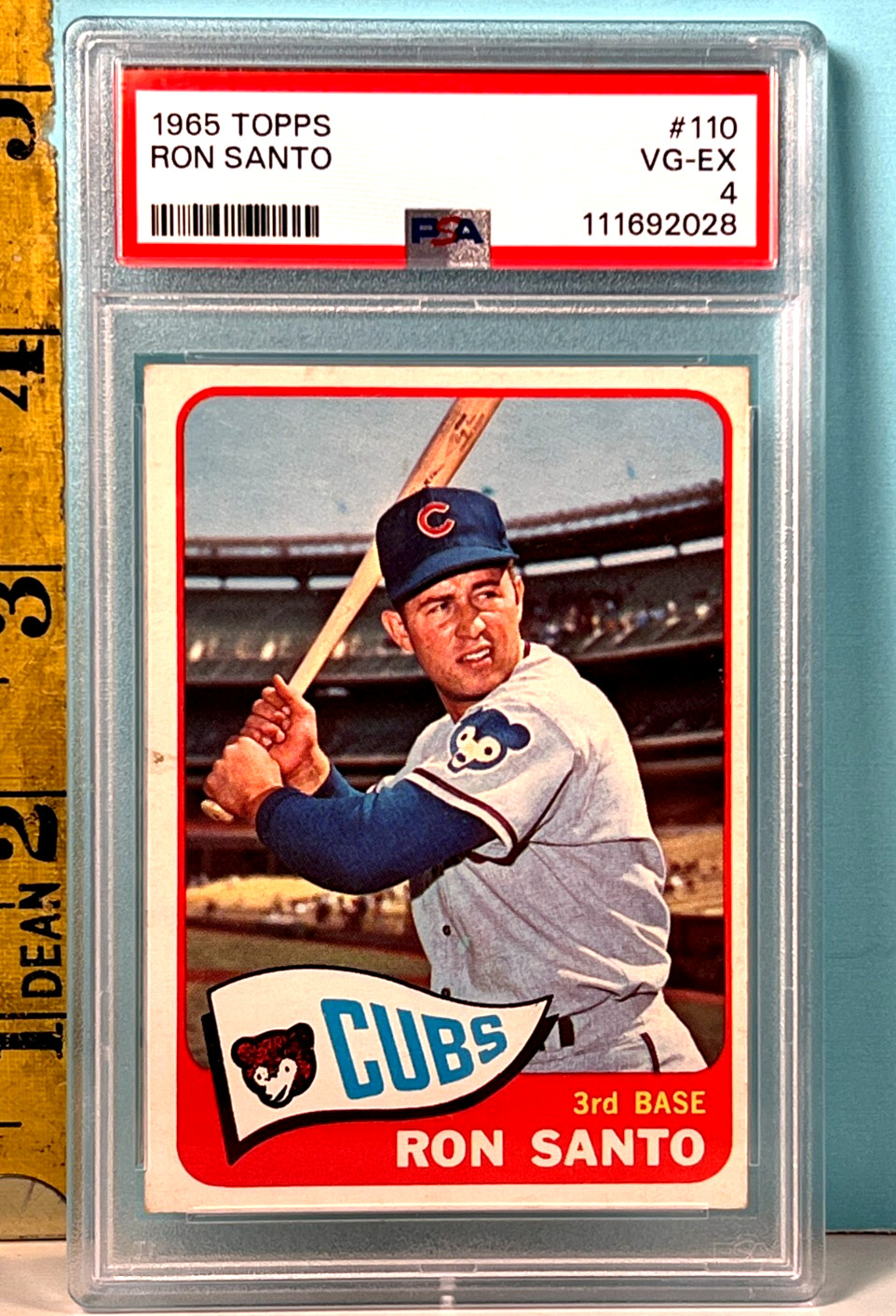 🔥1965 Topps RON SANTO HOF #110  PSA 4  (VG-EX)🔥