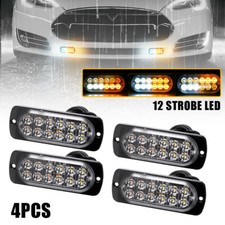 4x Work Strobe Lights Dual Side Amber White Led Shooter Light Atv Truck 4x Work Strobe Lights Dual Side Amber White Led Shooter Light Atv Truck