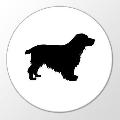 Magnet English Cocker Spaniel Silhouette Kühlschrankmagnet 59mm Geschenkidee Sou