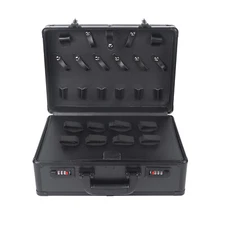 Professional Barber Stylist Travel Carry Case Shears Scissors Combs Clipper Box