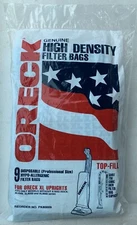 New 9-Pk Oreck Vacuum Bags XL Package No. 8000-9 Genuine High Density Filter Bag