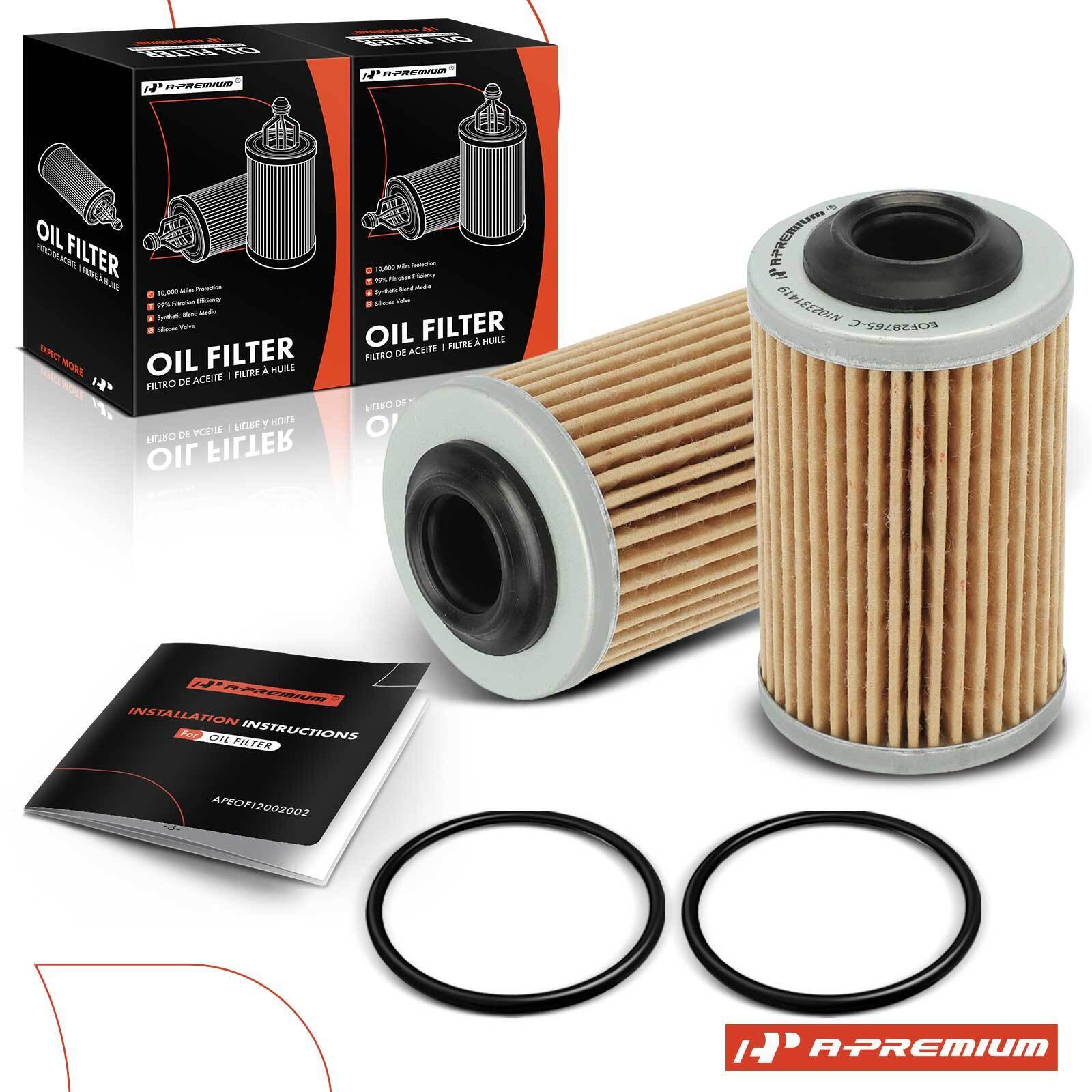 2x Engine Oil Filter for Chevrolet Colorado GMC Canyon 2015-2016 Cadillac CTS