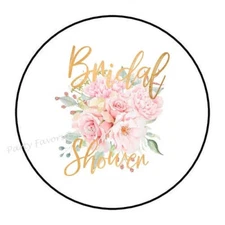 30 BRIDAL SHOWER  ENVELOPE SEALS LABELS STICKERS PARTY FAVORS 1.5" ROUND