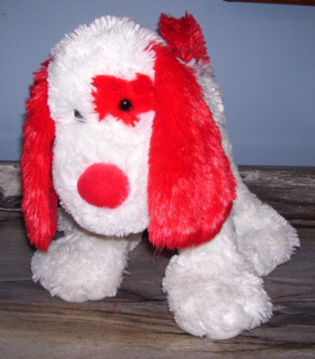 Vintage 1988 Playful Plush Poseable Dog ''Wild About You'' Chrisha Creations