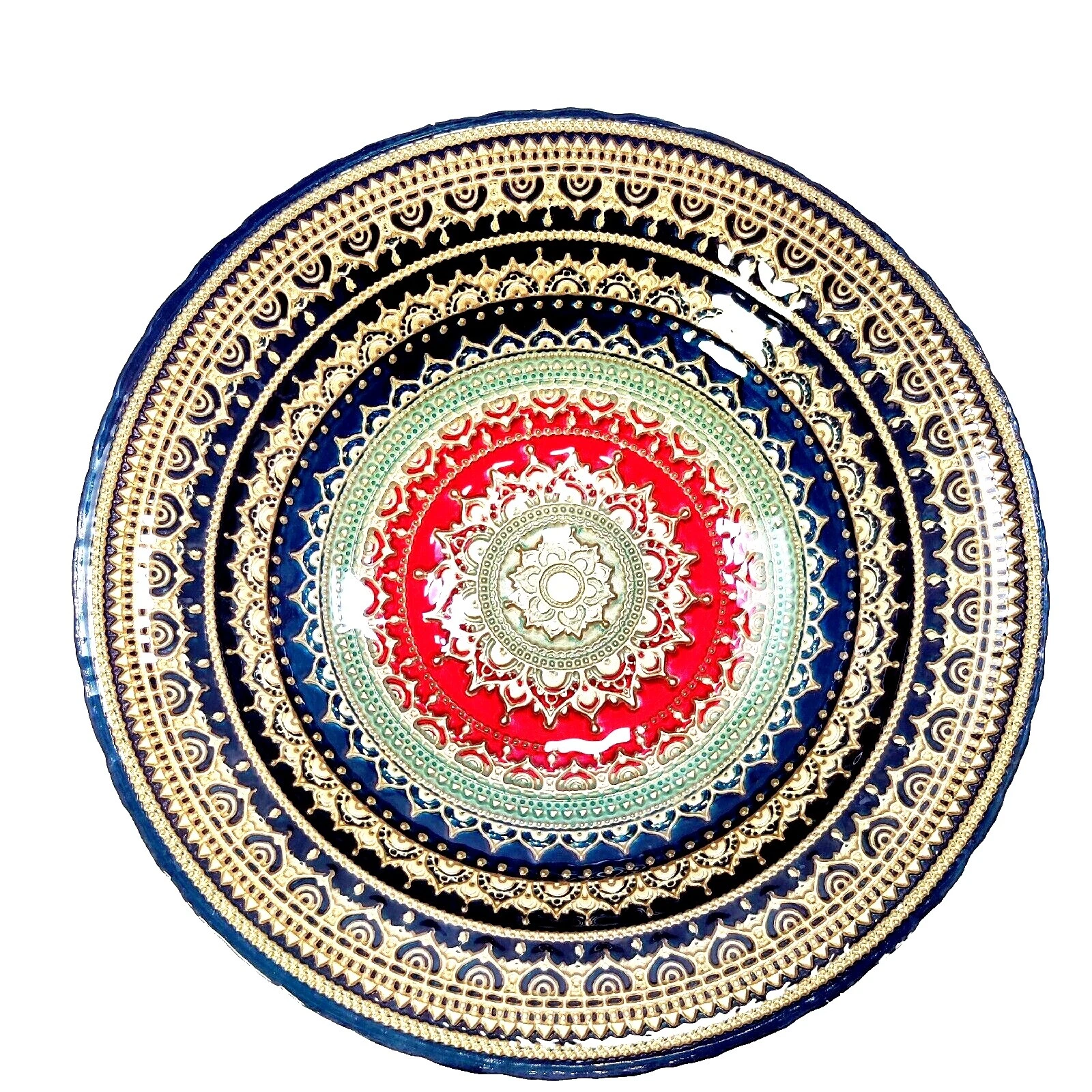 Platos y Tazones decorativos mediterránea de vidrio