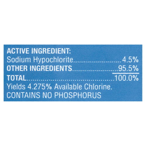 Low Splash Bleichmittel Regular, 121 Oz. - Bild 4 von 13