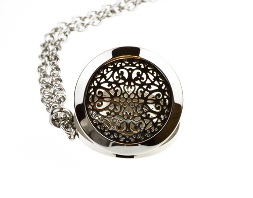 Wrought Iron 316L Stainless Steel Aromatherapy Diffuser Locket Gift Set - Picture 7 of 8