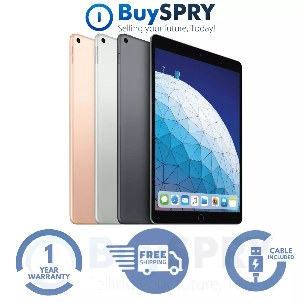 Apple iPad Air 10.5 2019 3rd Gen 256GB WiFi Gold Silver Gray Very