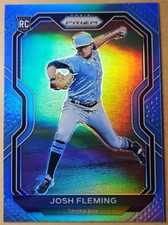 2021 Panini Prizm Josh Fleming #108 Tier II Carolina Blue Prizm Tampa Bay Rays