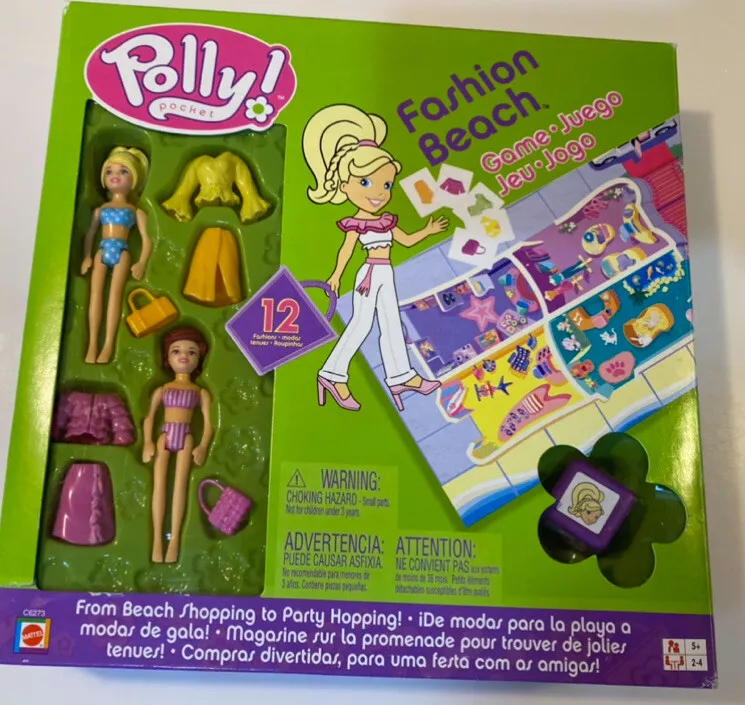 Polly Pocket 2004 Fashion Beach Game Brand New Sealed!