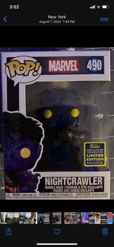 Funko POP! Nightcrawler #490 2020 Convención de Verano SDCC 2020 Compartida